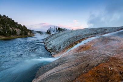 Midway Geyser Basin in Yellowstone National Park, USA