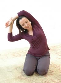 Salena Irion practices Self-Breema exercise