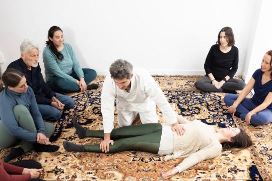Breema Class with Instructor and Students 